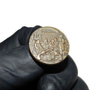 Vintage We the People Lapel Pin Signing the Constitution Patriotic Bronze